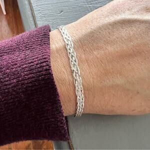 925 Sterling Silver Braided Bracelet